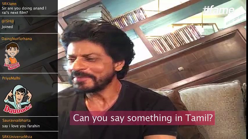 SRK attempts a Tamil dialogue! | #SRKLiveOnFame