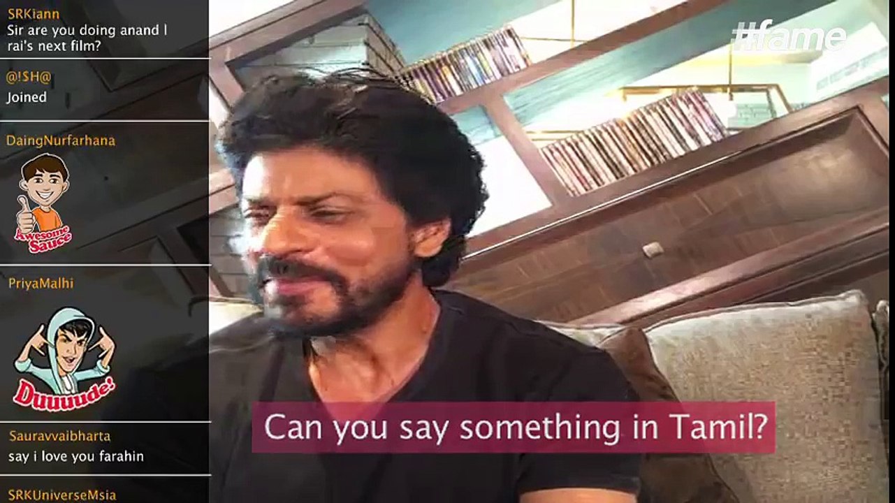 SRK attempts a Tamil dialogue! | #SRKLiveOnFame