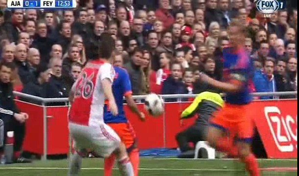 Jens Toornstra Goal - Ajax 0 - 1 Feyenoord - 07-02-2016