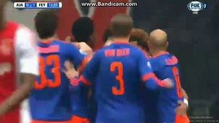 Jens Toornstra Super Goal Ajax 0-1 Feyenoord 07-02-2016