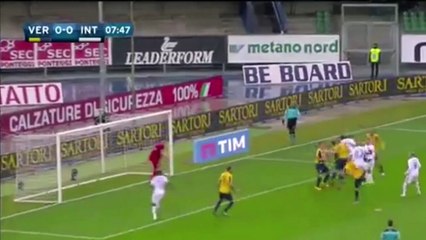 VERONA VS INTER 0-1 GOAL Jeison Murillo 07.02.2016
