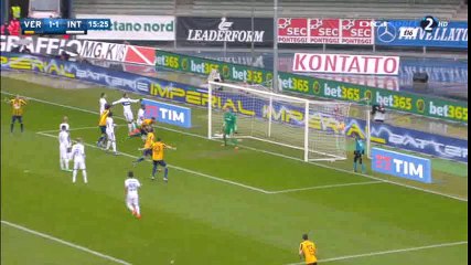 Eros Pisano Goal HD - Verona 2-1 Inter - 07-02-2016