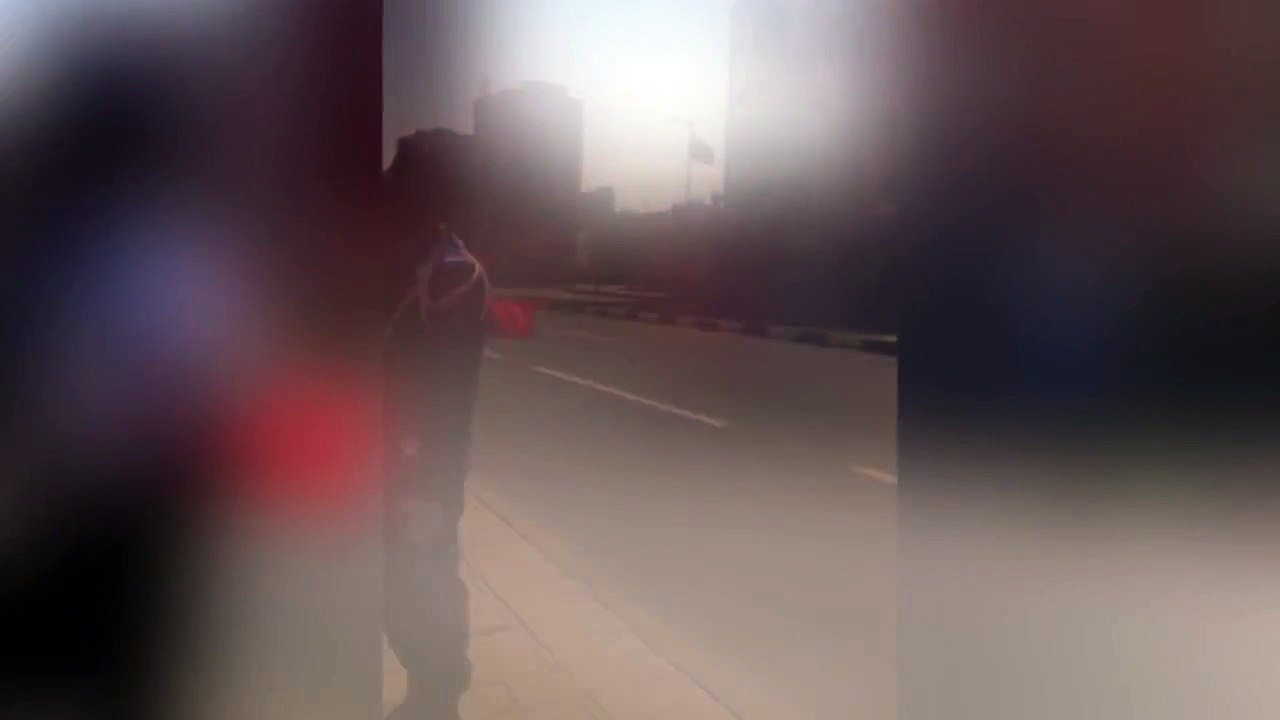 حادث أثناء مرور الملك
