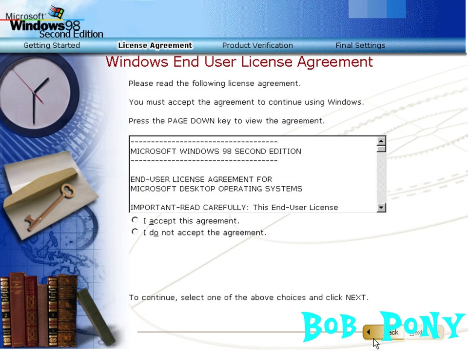 Windows 98 OOBE