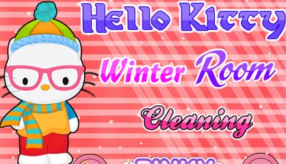 Hello Kitty Winter Room Cleaning