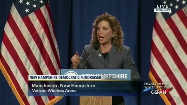 Feb 5th - Debbie Wasserman Schultz gets heckled by Bernie Sanders Supporter