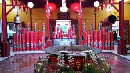 Persiapan Imlek di Kelenteng Soetji Nurani Banjarmasin