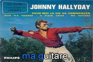 Johnny Hallyday_Ma guitare (1963) karaoke