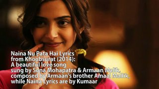 'Naina' Full Song Lyrics _ Sona Mohapatra _ Armaan Malik _ Amaal Malik _ Khoobsu