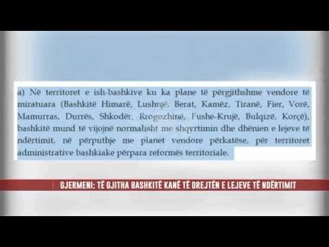 LEJET E NDËRTIMIT, GJERMENI SHKRESË TË GJITHA BASHKIVE