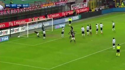Carlos Bacca offside Goal - AC Milan vs Udinese 07.02.2016 HD