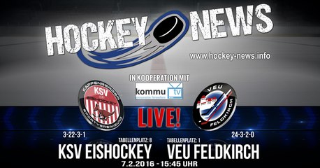 HN Live! KSV Eishockey gegen VEU Feldkirch - 7.2.2016