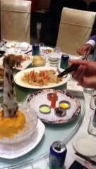 This Chinese Girl can eat anything..... must watch