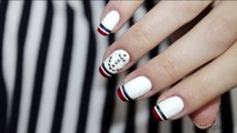 Маникюр в морском стиле (морской дизайн ногтей)  Nautical Nail Art Design