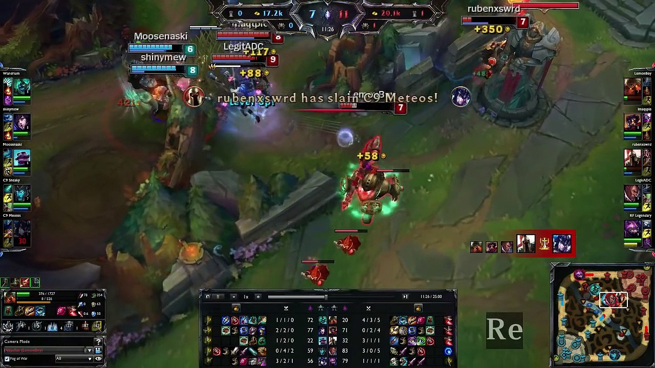 C9 LemonNation Nautilus Support vs Braum Patch 5.5 (720p)