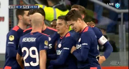 Marco van Ginkel Goal - Utrecht 0 - 2 PSV - 07-02-2016 HD