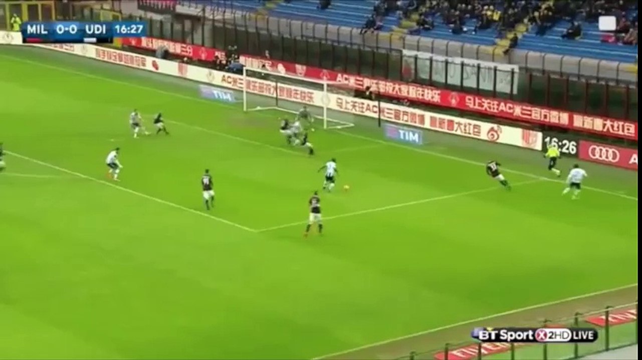 اهداف مباراة ميلان و اودينيزي الاسبوع 25 الدوري الايطالي ٧-٢-٢٠١٦