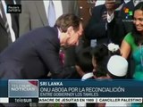 ONU aboga por la reconciliación política en Sri Lanka