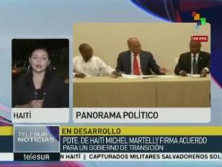 Haití: firman hoja de ruta para salir de crisis política