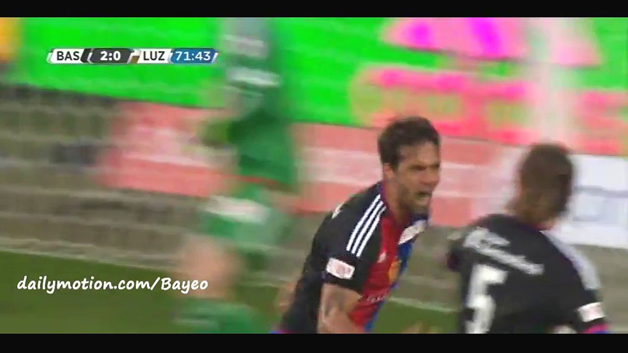 Matias Delgado Goal HD - Basel 2-0 Luzern - 07-02-2016