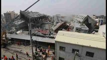 Trabajan a contrarreloj para encontrar supervivientes del terremoto de Taiwán