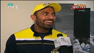 Wahab Riaz Exclusive in PSL - 6 February 2016 - Dailymotion