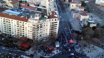 OM-PSG : incidents et intervention de la police au rond-point du Prado