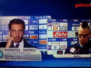 Marchisio e Hamšík si complimentano a Sky Sport ( Frosinone Juventus 0 2 - Nap
