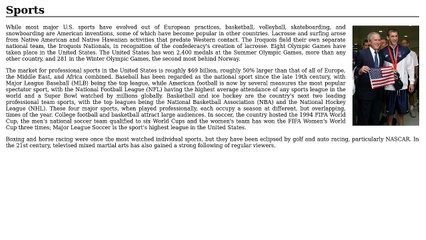 Sports - United States