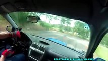 SUBARU IMPREZA WRX STI rally Action, exhaust sound, on board, crash(1)