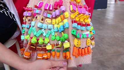 SHOPKINS Fashion Show at the Little Runway Featuring a Shopkins Costume Dress & Season 3 T