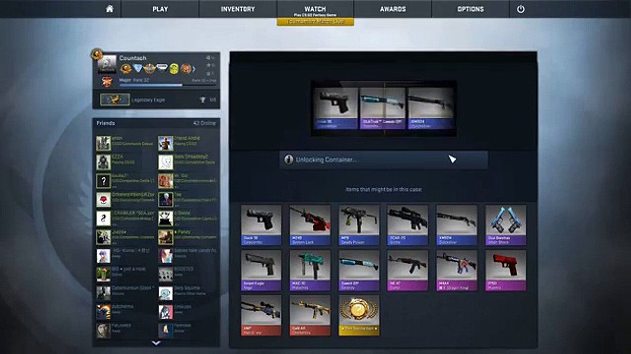 CSGO Case opening Portugal birthday cases