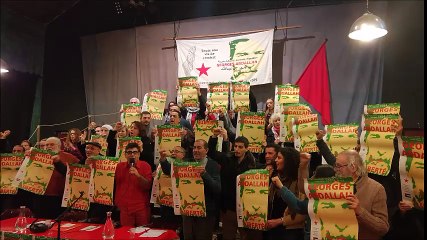 Georges Abdallah, tu es de notre combat.  Nous sommes du combat pour ta libération !