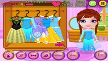 Baby Barbie Princess Costumes Princess Elsa Anna Rapunzel Ariel and Other Princess Dress Up Game