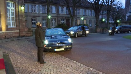 Hollande et Merkel à Strasbourg pour discuter réfugiés et Brexit
