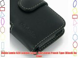 Nokia Lumia 620 Leather Case - Horizontal Pouch Type (Black) by PDair