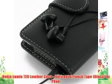 Nokia Lumia 720 Leather Case - Horizontal Pouch Type (Black) by PDair