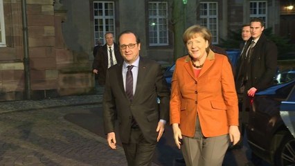 Rencontre Hollande/Merkel sur les réfugiés et le "Brexit"