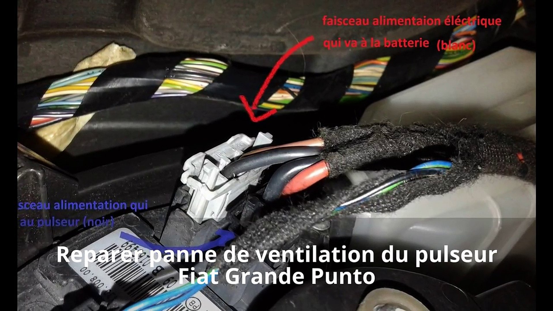Tuto - Réparer ventilation chauffage climatisation auto - Fiat Grande punto