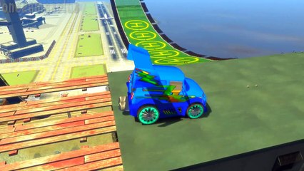 Optimus Prime Lightning McQueen & DJ Disney cars Ramp Nursery Rhymes Children Songs