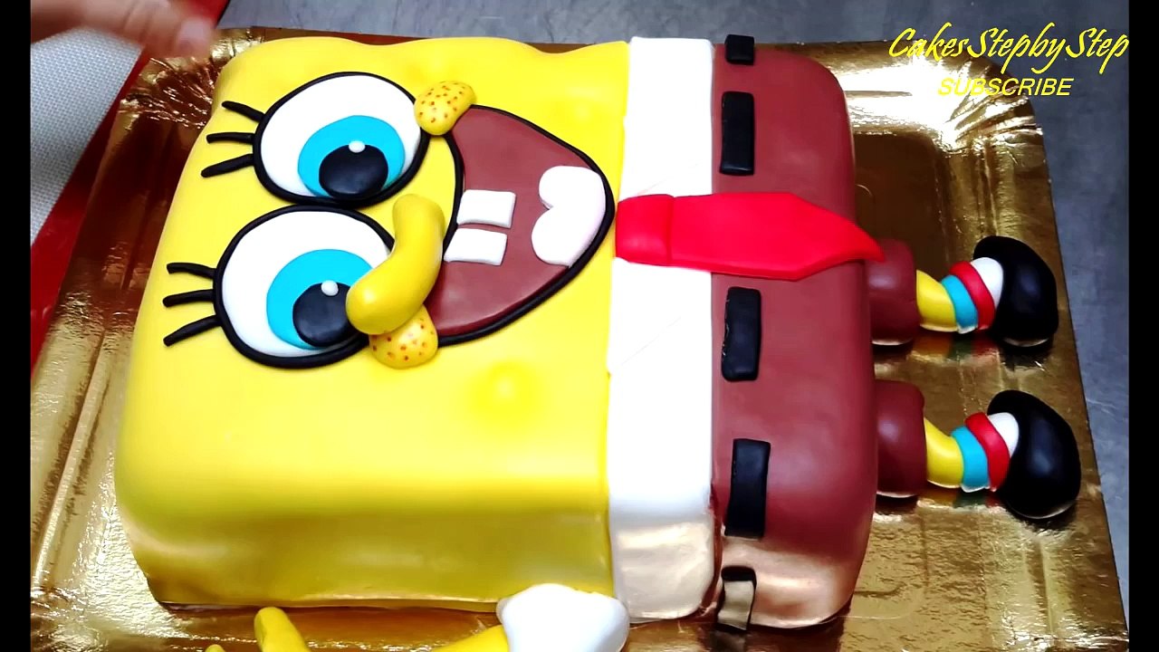 How To Make A Spongebob Cake  by CakesStepbyStep