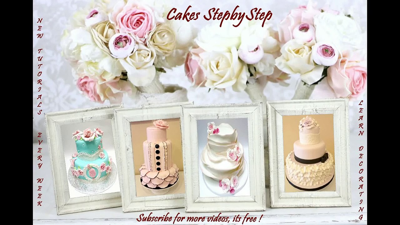How To Make Fondant Roses -  Fast And Easy Way  by CakesStepbyStep