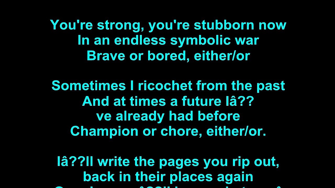 Elliott Smith – Either  Or Lyrics