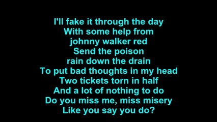 Elliott Smith – Miss Misery Lyrics
