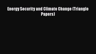 [PDF Download] Energy Security and Climate Change (Triangle Papers) [Read] Online