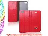 PDNCASE iPhone 6 Carcasa Premium Leather Wallet Style Funda de Cuero para iPhone 6 Color Rojo