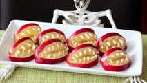 Devil's Dentures! - Healthy & SUPER SCARY Apple Halloween Treats