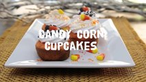 Halloween Recipes - How to Make Candy Corn Cupcakes