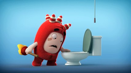 Oddbods - Fuse Unblocks the Toilet