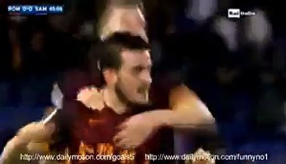 Alessandro Florenzi Goal AS Roma 1 - 0 Sampdoria Serie A 7-2-2016